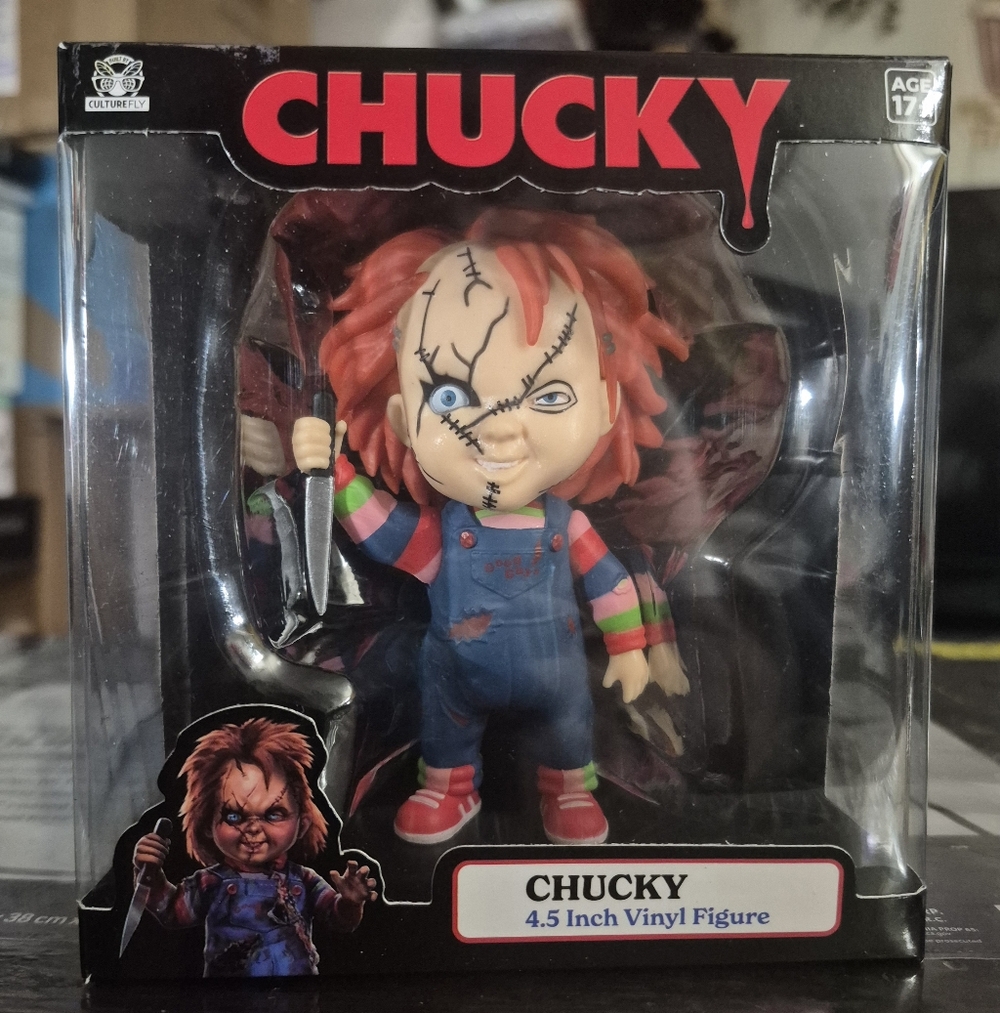 Chucky 4.5 Inch Vinyl Figure - Red and Blue